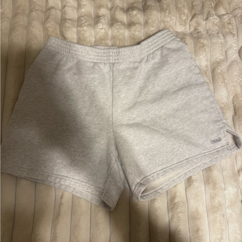 TNA Gray Athletic Shorts with Elastic Waistband